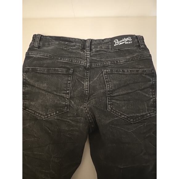 Brooklyns Best Stretch Denim Distressed Sz16 28X29 Ripped Zipper - Picture 6 of 9